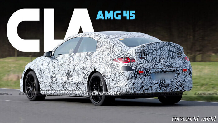 Mercedes-AMG CLA 45 Might Feature Over 500 HP EV With Artificial V8 Sounds | Carscoops